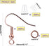 St.Kunkka 600Pcs Hypoallergenic Earring Hooks, Rose Gold Earring Making Kit, Earring Making Supplies with Earring Backs and 4mm Jump Rings for Jew...
