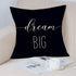 Simple Quote Black Pillow Covers 18x18 Inch Set of 4 Live Simply, Work Hard, Give Love, Dream Big Cotton Linen Cushion Cover for Home Sofa Chair D...