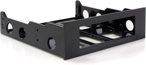 StarTech.com 3.5" to 5.25" Front Bay Mounting Bracket w/ Mounting Screws (BRACKETFDBK),Black...