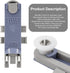 2 Pack 8561996 Dishwasher Upper Rack Adjuster Wheel for Whirlpool AP6285708 PS11746477