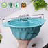 Silicone Fluted Pans, Non-stick with Sturdy Handle, Baking Molds, Perfect Bakeware for Cake, Jello, Gelatin, Bread, Para Gelatinas, 9.5 Inch (Blue...