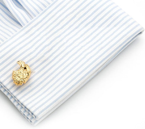 Eagle Cufflinks for Men, American Bald Eagle Head Cufflinks, Viking Eagle Cuff Links, Gold Eagle Shirt Tuxedo Cufflinks, Punk Animal Cufflinks Fre...