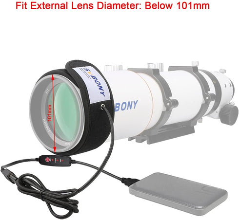 SVBONY SV172 Dew Heater Strip 320 mm Lens Heater Warmer for Telescopes and Camera Lens Temperature Regulator Strip...