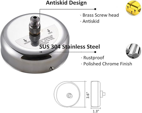 BESy Retractable Clothesline SUS304 Stainless Steel Clothes Dryer with Adjustable Rope String Hotel Style Heavy Duty, Drill Free or Screw Wall Mou...
