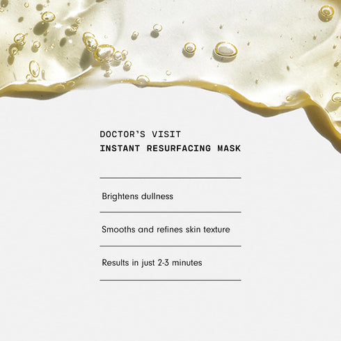 Versed Doctor's Visit Skin Resurfacing Face Mask - Glycolic Acid + Lactic Acid Face Exfoliant for Dark Spots & Skin Texture - AHA BHA Enzyme Mask ...