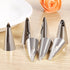 7Pcs Cake Decorating Icing Piping Nozzles Set Stainless Steel Cream Icing Piping Tips DIY Pastry Fondant Baking Tool Cake Decorating Supplies...