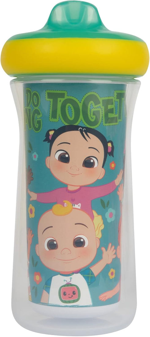The First Years Cocomelon Kids Insulated Sippy Cups - Dishwasher Safe Spill Proof Toddler Cups - Ages 12 Months and Up - 9 Ounces - 2 Count...