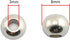 50-Pack 304 Stainless Steel Smooth Round Spacer Beads 3mm Hole,Seamless Loose Beads for Jewelry Making Findings DIY Crafts Accessories 8mm(Silver)...