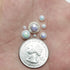 Chenkou Craft 3000PCS 1 Box White AB Round Flatback Imitation Half Pearls Bead Loose Beads Gem (White AB Half Ball)...