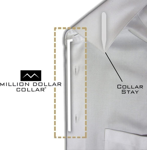 Million Dollar Collar Collar Placket Stays, DIY Insert for Polo/Golf Shirt Placket Stay, for Polo/Golf Shirts...