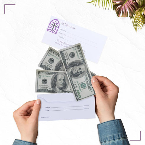 SPANISH ENVELOPE FOR TITHE AND OFFERING 100 COUNT (El Diezmo) CHURCH OFFERING ENVELOPE FOR TITHING...