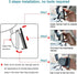 SkycropHD Car Rear View Mirror, Clip on Interior Rearview Mirror Panoramic Wide Angle to Eliminate Blind Spots – Convex, White...