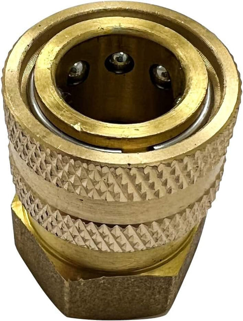 Simpson Cleaning 7100019 Replacement QC Socket for Pressure Washer Hoses Up to 4500 PSI, Brass, 3/8-Inch FNPT, Gold...