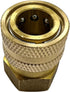 Simpson Cleaning 7100019 Replacement QC Socket for Pressure Washer Hoses Up to 4500 PSI, Brass, 3/8-Inch FNPT, Gold...
