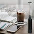 Azuki Milk Frother Handheld Foam Maker Electric Milk Coffee Drink Mixer Mini Foamer Durable Blender for Lattes Bulletproof Coffee Cappuccino Frapp...