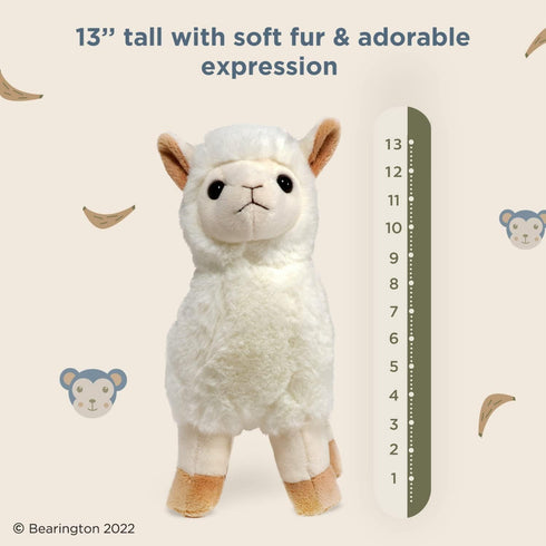 Bearington Alma Plush Stuffed Animal Llama, 10 inches...