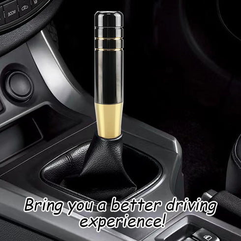 Car Gear Shift Knob Cover, Black Gold Shifting Lever, Car Shift Head Knob, Aluminum Alloy Car Gear Lever Stick Shifter Handle, Shift Knob Adapter ...