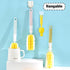 4PCS Bottle Brush + 4 PCS Nipple Brush Sponge Baby Bottle Brushes Milk Bottle Nipple Cleaner Set Cup Scrubber Brush Detachable Portable Water Bott...