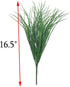 4pcs Artificial Fake Grass Plants Flowers Faux Plastic Wheat Grass Outdoor UV Resistant Greenery Shrubs Plant for Outdoor Planters Wedding Indoor ...
