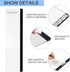 Monitor Memo Board - Multifunction Computer Monitor Memo Board Transparent Monitor Side Panel Creative Desktop Memo Board Easy to Use Suitable for...