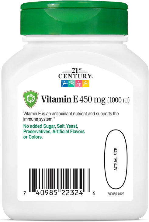 21st Century E 1000 I.U. (Dl-Alpha) Softgels, 55-Count...