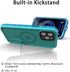 Diverbox Design for iPhone 12 Pro Max Waterproof Case with Kickstand, Durable Shockproof Phone Case Cover with Built in Screen Protector for iPhon...