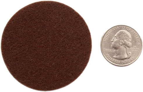 Playfully Ever After 2 Inch Brown 58pc Stiff Felt Circles...