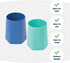 Tiny Twinkle Silicone Baby Cup 2 Pack - Open Training Cup for Independent Drinking, 4 oz (Blue, Mint)...