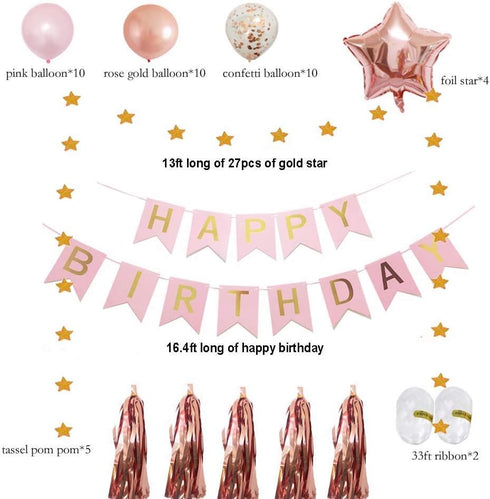 11th Birthday Decorations for Girls?Rose Gold 11 Birthday Party Decoration for Her?Rosegold Balloons Decoration for Girls Women 11th Birthday Part...