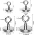 Magnetic Eye Hooks, 6PCS Strong Neodymium Magnet Loop Hooks for Hanging, Lights, Tools, Kitchen, Workplace, Office (Diameter1.2in)...