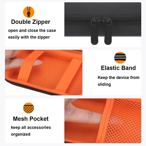 Carrying Case for Apple MagSafe Charger Battery Pack, Hard Travel Organize Bag for Mag Safe Magnetic Power Bank for iPhone 13/13 Pro, Extra Mesh P...