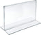 Azar 152727 Horizontal Double-Sided Stand Up Sign Holder, 10 Count Clear, 6 in W X 4 in H...