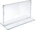 Azar 152727 Horizontal Double-Sided Stand Up Sign Holder, 10 Count Clear, 6 in W X 4 in H...