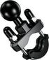 BRCOVAN Handlebar U-Bolt Mount Base with 1'' TPU Ball for Rails 0.5'' to 1.25'' in Diameter, Compatible with RAM Mounts B Size 1 inch Ball Double ...