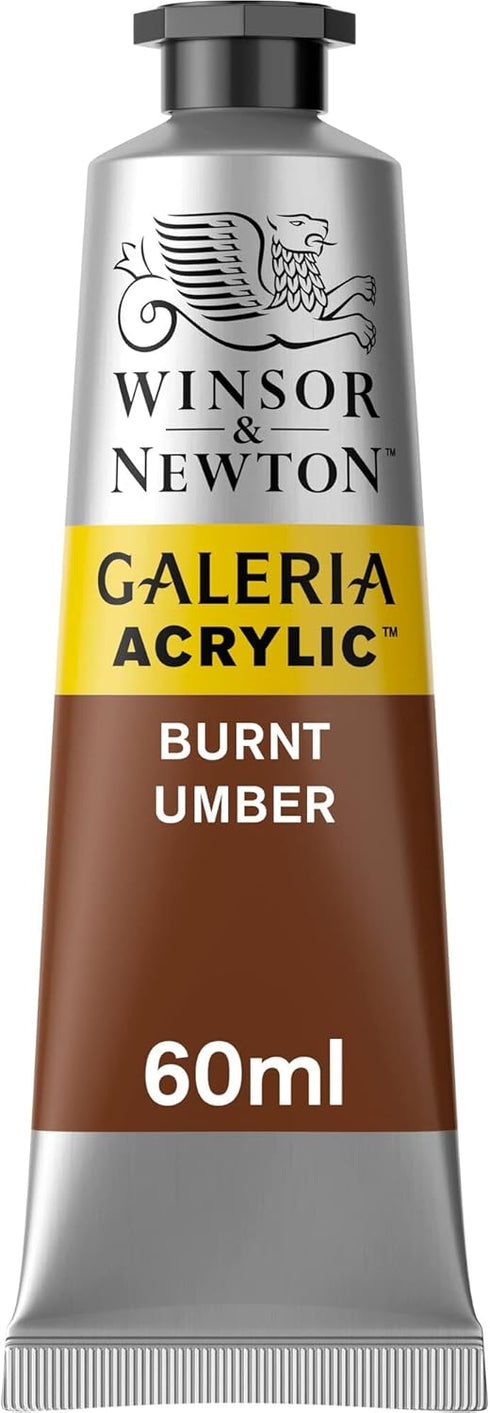 Winsor & Newton Galeria Acrylic Color, 60ml (2-oz) Tube, Burnt Umber...