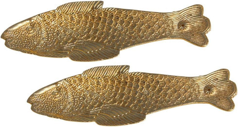 Fish Shaped Gold Plated Incense Holder/Burner Pair in Metal Home Decor Accessories...