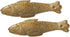 Fish Shaped Gold Plated Incense Holder/Burner Pair in Metal Home Decor Accessories...