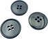 Buttons 1 Inch (1") 4 Hole 20 Pieces - Black - Sewing Crafts Replacement Button -Perfect for Crafts, Coats, Shirts, Pants, Shorts, Cardigans, Blaz...