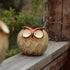GeLive Owl Planter Ceramic Succulent Plant Pot Fun Animal Flower Container Decoration Tabletop Decor Windowsill Box with Drainage Hole (Round Owl ...