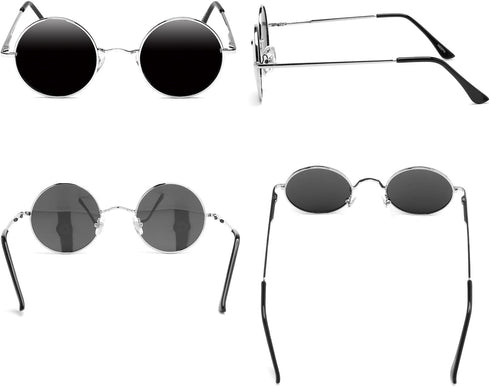 NIEEPA Vintage Small Round Polarized Hippie Sunglasses for Men Women Circle Sun Glasses NP1002...