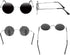 NIEEPA Vintage Small Round Polarized Hippie Sunglasses for Men Women Circle Sun Glasses NP1002...