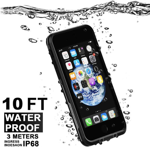 Diverbox for iPhone SE 2020 Waterproof Case iPhone 8 Waterproof Case,Waterproof Shockproof IP68 Full-Body Sturdy Case Built-in Screen Protector fo...