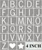 Scrabble Tile Letter Stencils 4 Inch - 28 Pack Scrabble Style Alphabet Stencil Templates for Painting on Wood, Reusable Plastic Stencils for Craft...