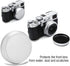 Professional Lens Metal Front Cap Portable Universal Single Lens Cover for Fujifilm X100 X100S X100T Photography Accessory(Sliver)...