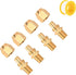 Air Hose Repair Kit, 4 Pack 3/8-Inch Solid Brass Reusable Hose Splicer Repair Kit (3/8 Inch 4 Pcs)...