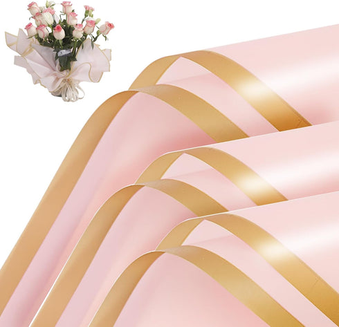 20 Sheets Flower Wrapping Paper - Waterproof Floral Bouquet Wrapping Paper, DIY Craft Packaging, Florist Supplies Packaging Paper for Gift Packagi...