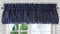 Ellis Curtain Stacey Sheer Balloon Valance, 60" x 15", Navy...