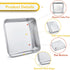 TeamFar 8 Inch Square Baking Pan, Square Cake Brownie Pan Stainless Steel for Wedding Christmas Party, Healthy & Non Toxic, Sturdy & Brushed Surfa...