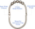 2LB Depot Wide Shower Curtain Rings/Hooks Set, Decorative Brushed Satin Nickel Finish, Easy Glide Rollers,100% Rustproof Stainless Steel, Set of 1...