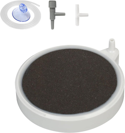 boxtech Air Stones for Fish Tank - 3.2 Inch Aquarium Ultra-High Dissolved Oxygen Diffuser Bubbler, Nano Oxygen Aerator Stone for 30-70 Gallon Hydr...